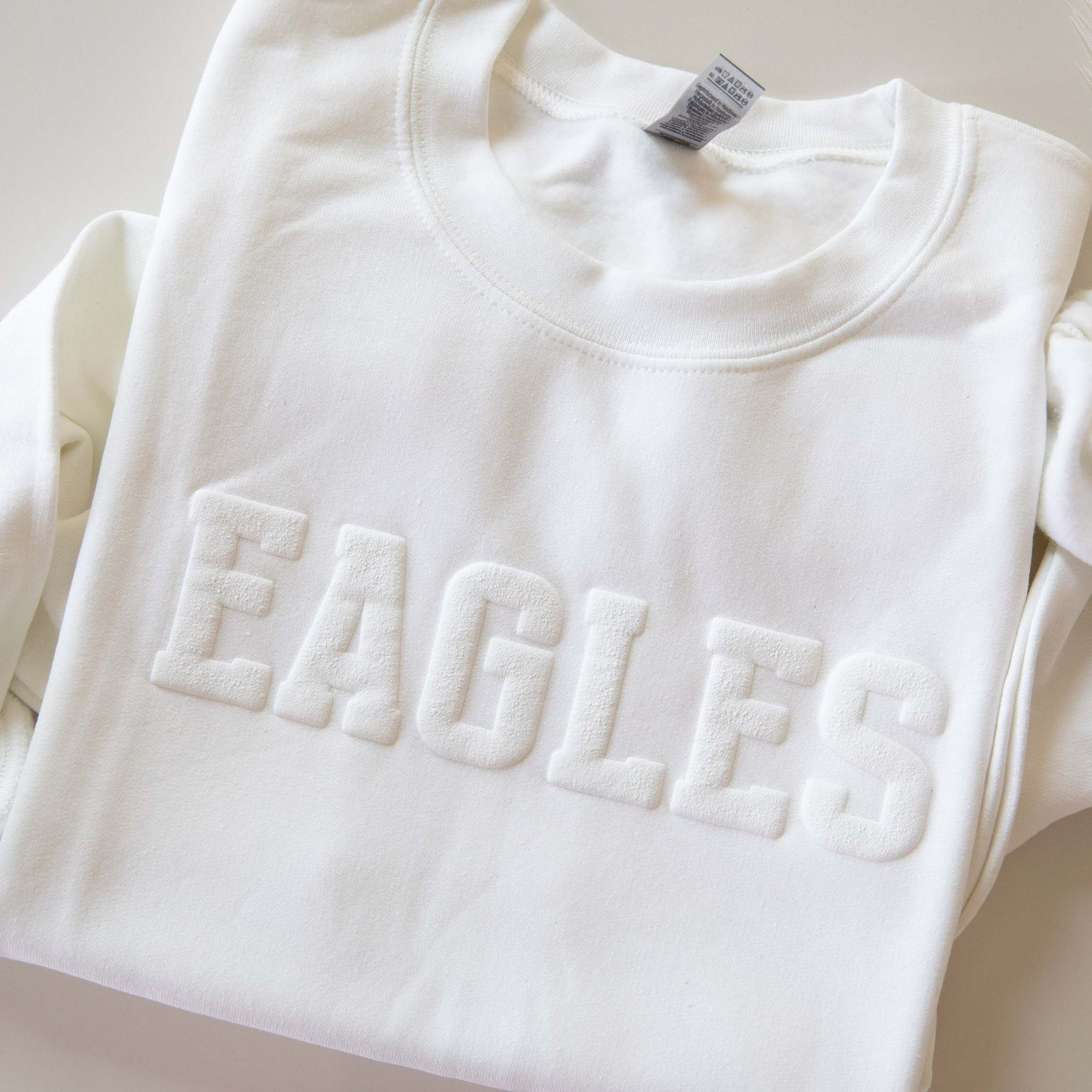 Custom Puff Print Family or Team Name Embossed Print Sweatshirt Gift for Mom Christmas Gift Idea