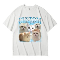 Custom Pet Photo Printed Vintage T-shirts