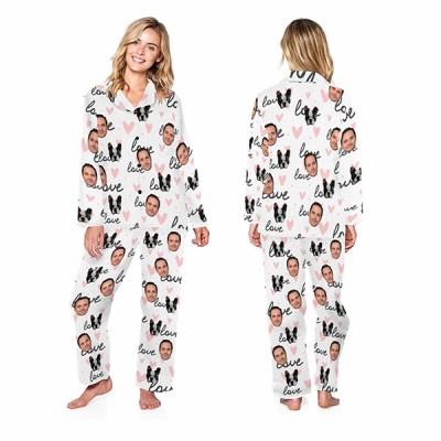 Personalized Pajamas pants family, Custom Pajamas woman man, Custom Pajama Set