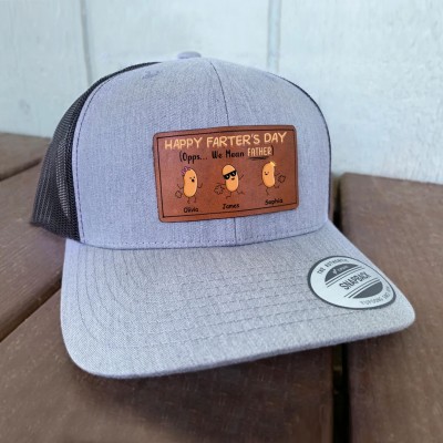 Father's Day Gifts - Happy father’s day (Opps… We Mean Father) - Personalized Cap