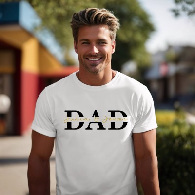 Personalized DAD Sweatshirt Hoodie with Kid's Names Father's Day Gift Cool Dad Gift