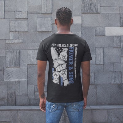 Father And Daughter, Father And Son Unbreakable Bond - Personalized Back Printed Shirt