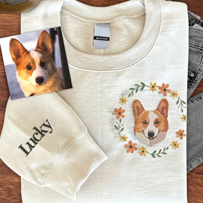 Personalized Pet Face and Pet name Sweatshirt