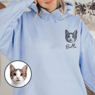 Custom Pet Hoodie Using Pet Photo and Name
